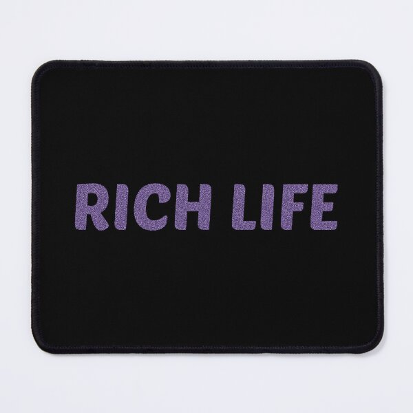 Item preview, Rich life | Quote | Glitter text | designed and sold by GeorgetaHere.