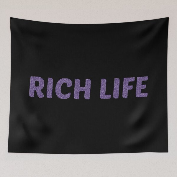 Item preview, Rich life | Quote | Glitter text |  designed and sold by GeorgetaHere.