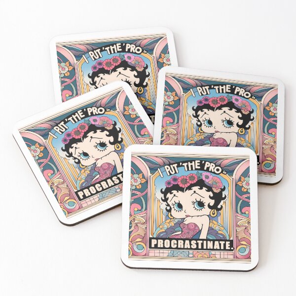 Item preview, I put the pro in procrastinate - Betty Boop designed and sold by deepglitchart.