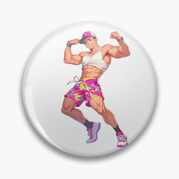 Item preview, Cute Muscular Gay Guy Flexing designed and sold by homorohomo.