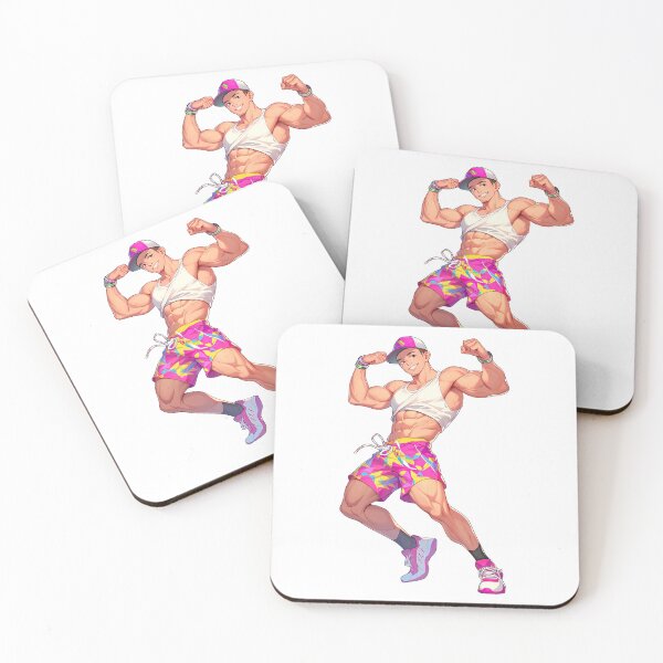Item preview, Cute Muscular Gay Guy Flexing designed and sold by homorohomo.