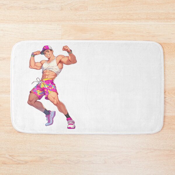 Item preview, Cute Muscular Gay Guy Flexing designed and sold by homorohomo.