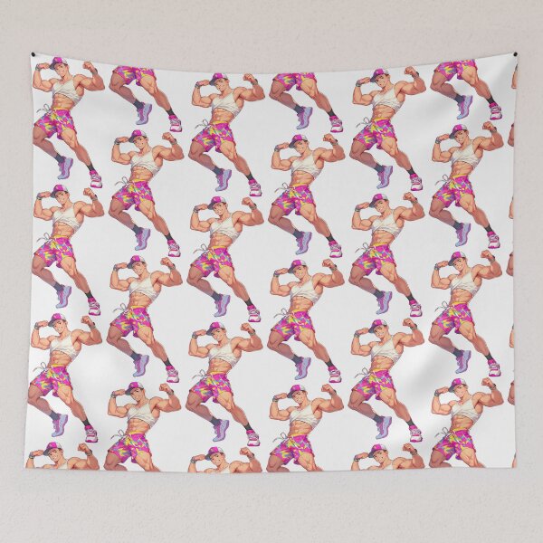 Item preview, Cute Muscular Gay Guy Flexing designed and sold by homorohomo.
