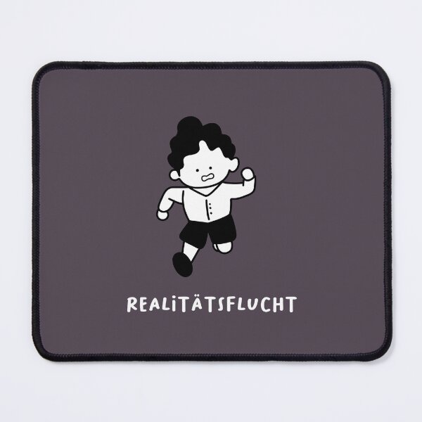Item preview, Flucht aus der Realität | Cute Illustration of a Boy Running with Fear designed and sold by RM-Journey.