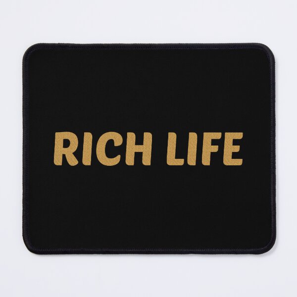 Item preview, Rich life | Quote | Glitter text | Gold | designed and sold by GeorgetaHere.