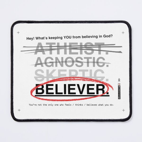 Item preview, ATHEIST. AGNOSTIC. SKEPTIC. BELIEVER. designed and sold by planetwrockage.