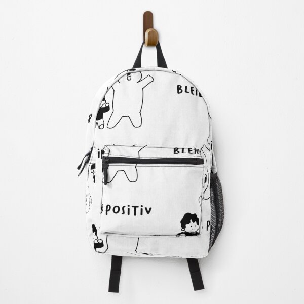 Item preview, Bleib positiv | Funny Illustration of a Boy Running Frightened by a Bear designed and sold by RM-Journey.