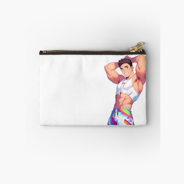 Item preview, Cute Muscular Gay Guy Flexing designed and sold by homorohomo.
