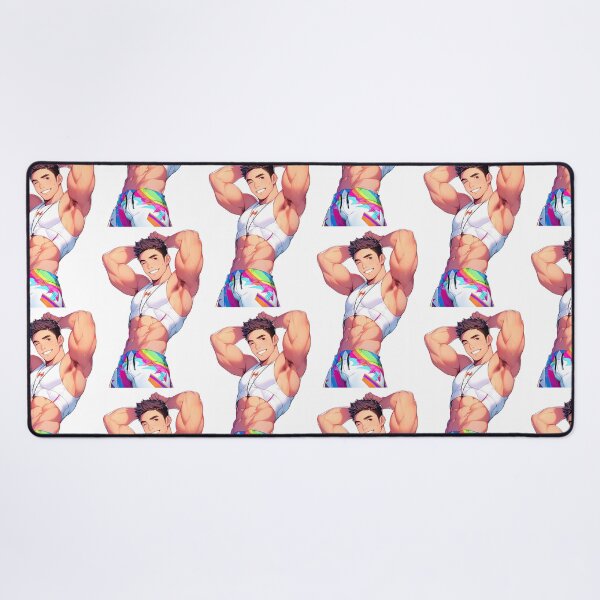 Item preview, Cute Muscular Gay Guy Flexing designed and sold by homorohomo.