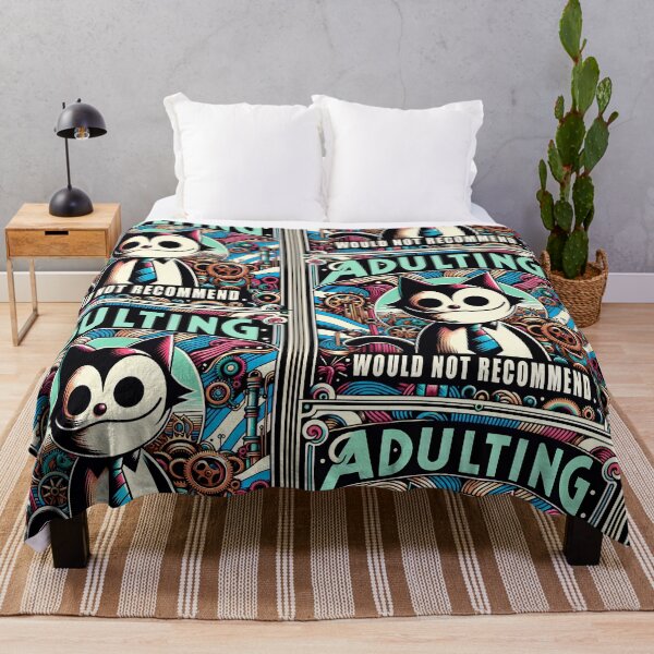 Item preview, Adulting: would not recommend - Felix The Cat designed and sold by deepglitchart.
