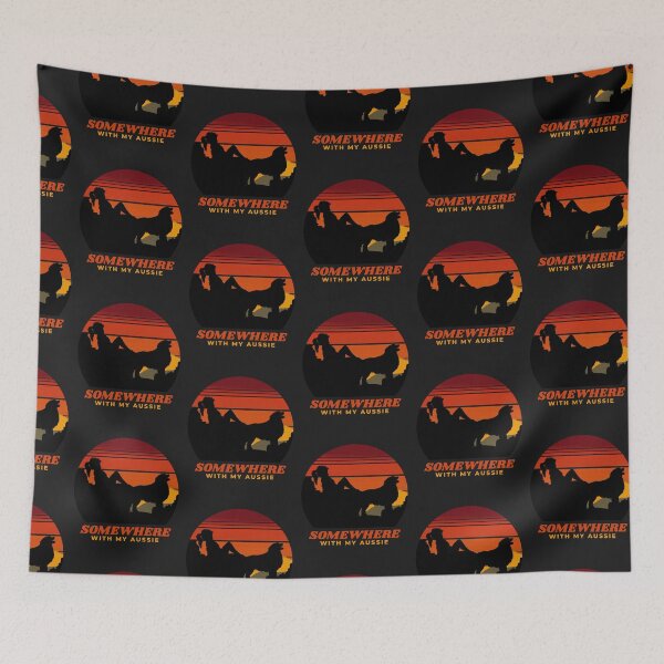Item preview, Somewhere With My Aussie Womens Adventurous Australian Shepherd designed and sold by Guarddogdrive.