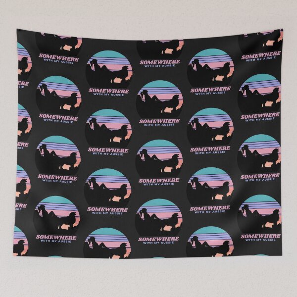 Item preview, Somewhere With My Aussie Womens Adventurous Australian Shepherd designed and sold by Guarddogdrive.