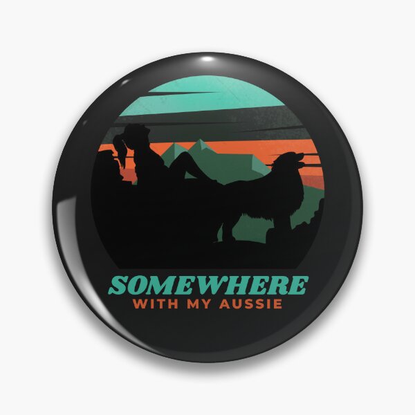 Item preview, Somewhere With My Aussie Womens Adventurous Australian Shepherd designed and sold by Guarddogdrive.