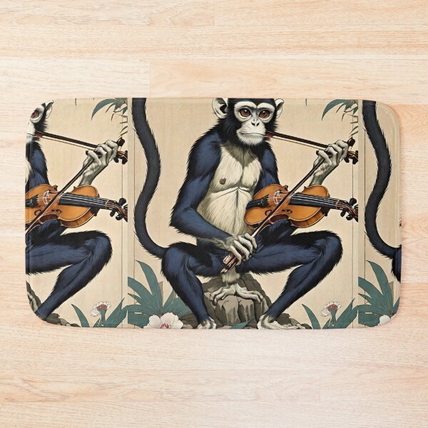 Item preview, a spider monkey playing the violin designed and sold by McKale Jonas.