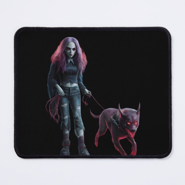 Item preview, Evil Girl And Evil Dog designed and sold by Haunting Visions.