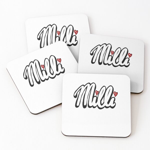 Item preview, Milli popular girls first name in white. Personalized personalised customised name Milli designed and sold by Artonmytee.