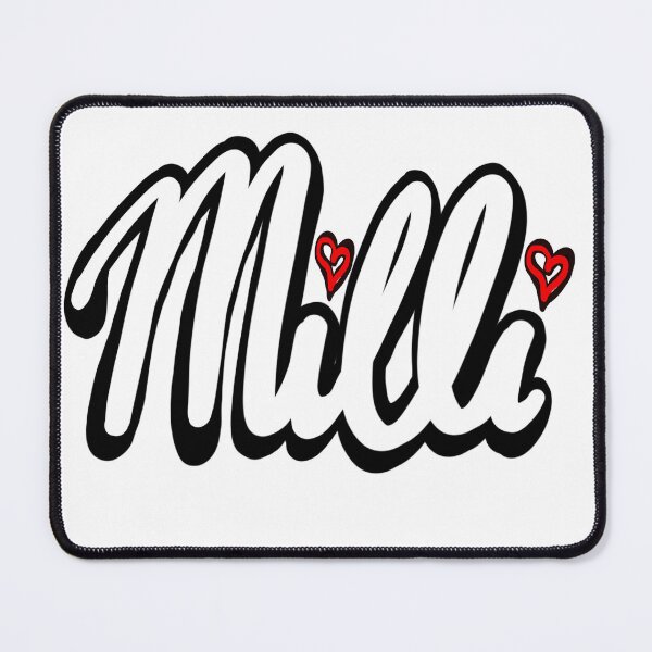 Item preview, Milli popular girls first name in white. Personalized personalised customised name Milli designed and sold by Artonmytee.