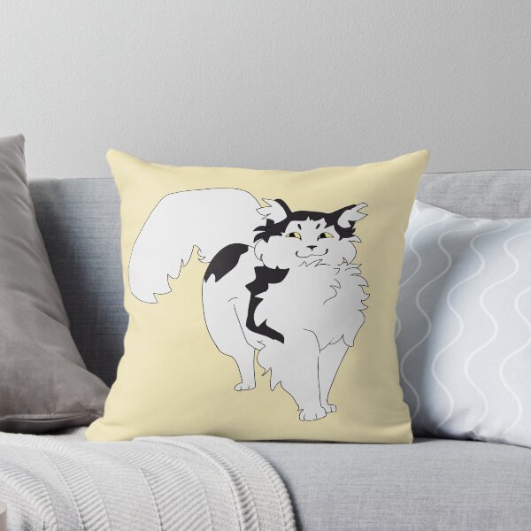 Item preview, Cute fluffy tuxedo cat smiling designed and sold by saltjart.