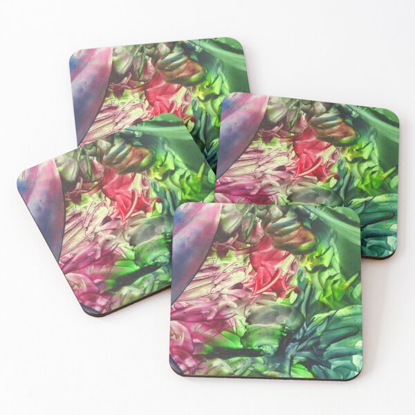 Item preview, Rotated Vibrant Handmade Encaustic Wax Melted Abstract 3D designed and sold by ScotlandArtist.