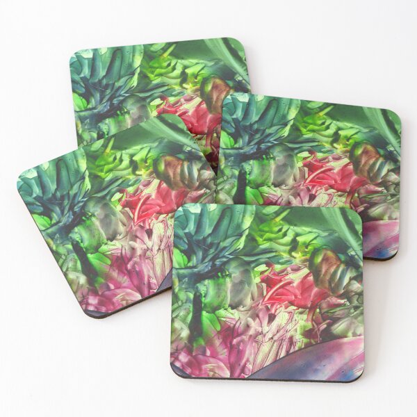 Item preview, Rotated Vibrant Handmade Encaustic Wax Melted Abstract 3D designed and sold by ScotlandArtist.
