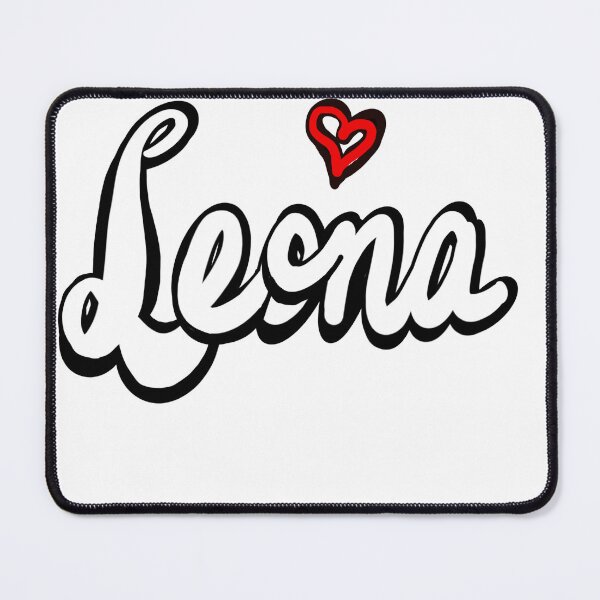 Item preview, Leona popular girls first name in white. Personalized personalised customised name Leona designed and sold by Artonmytee.