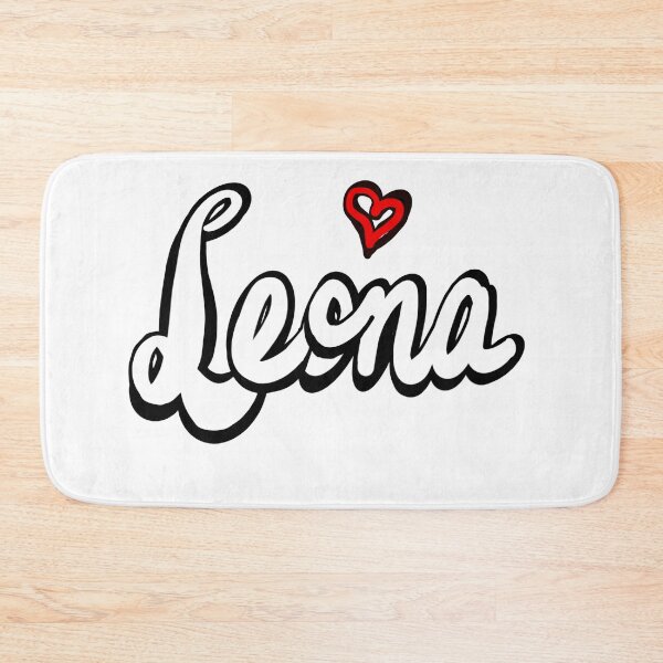 Item preview, Leona popular girls first name in white. Personalized personalised customised name Leona designed and sold by Artonmytee.