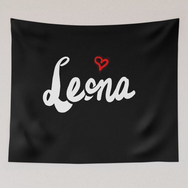 Item preview, Leona popular girls first name in white. Personalized personalised customised name Leona designed and sold by Artonmytee.