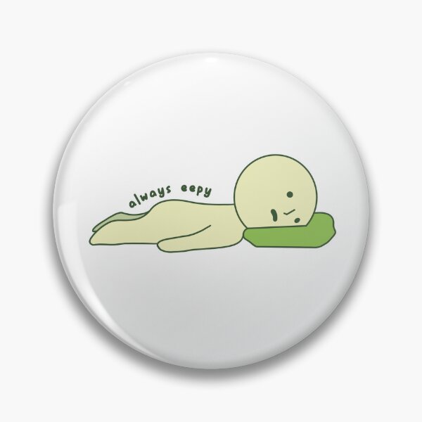 Item preview, "always eepy" sleepy smiski figure designed and sold by simpleactivist.