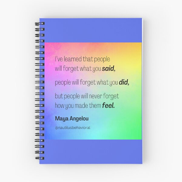 Item preview, People Will Forget What You Said - Maya Angelou Quote designed and sold by nautilushealth.