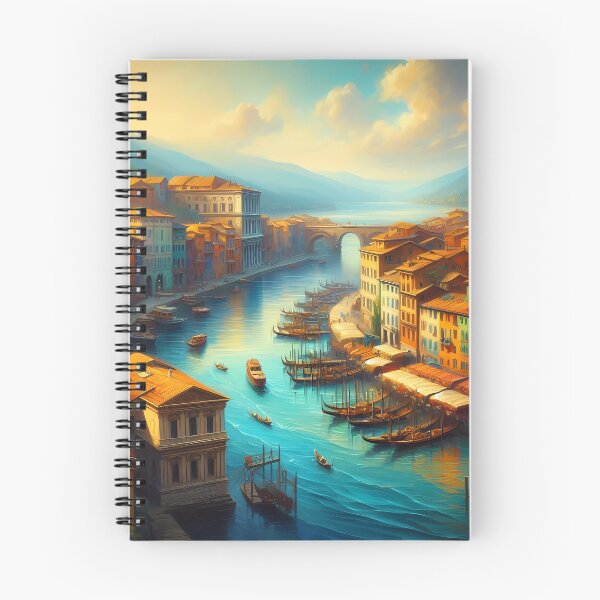 Item preview, Picturesque Canal Cityscape at Sunset designed and sold by Vitalka-uk.