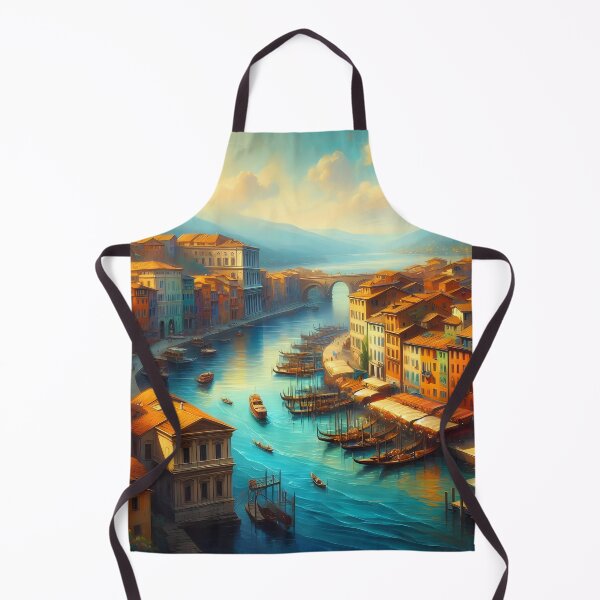 Item preview, Picturesque Canal Cityscape at Sunset designed and sold by Vitalka-uk.