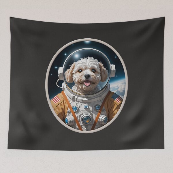Item preview, Cute Maltipoo Dog Astronaut In Space designed and sold by TheArtOfPat.