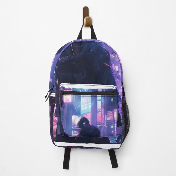 Item preview, Samurai in a neon cyberpunk city designed and sold by deepglitchart.