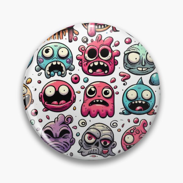 Item preview, Fu n n y  c re epy  faces designed and sold by luckymando.