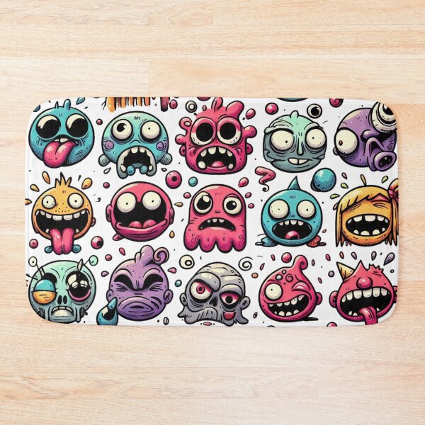 Item preview, Fu n n y  c re epy  faces designed and sold by luckymando.