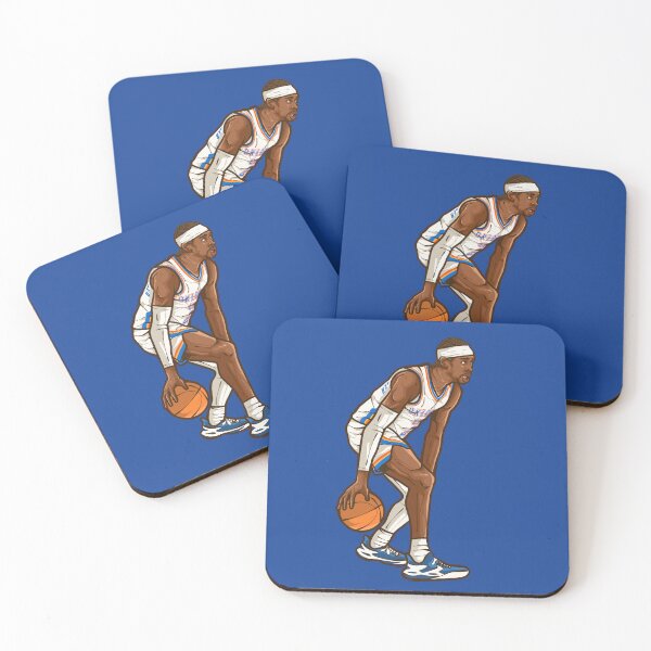 Item preview, Shai Gilgeous-Alexander Dribbling Cartoon designed and sold by RatTrapTees.