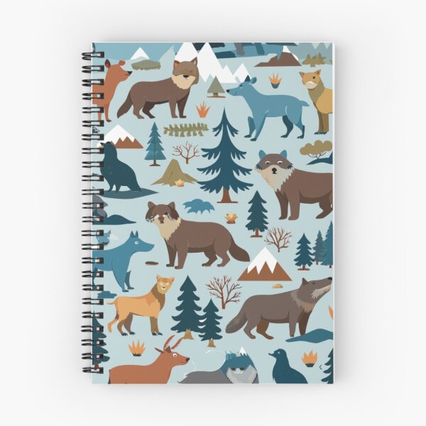 Aperçu de l'œuvre Animaux en motif forestier. créée et vendue par SuraSu.
