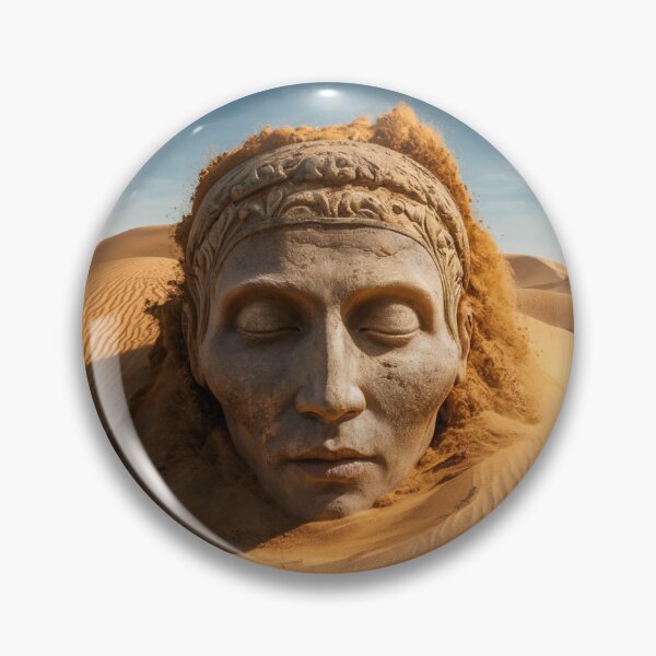 Item preview, surreal image of a face in the sahara sand designed and sold by KrissGraphShop.