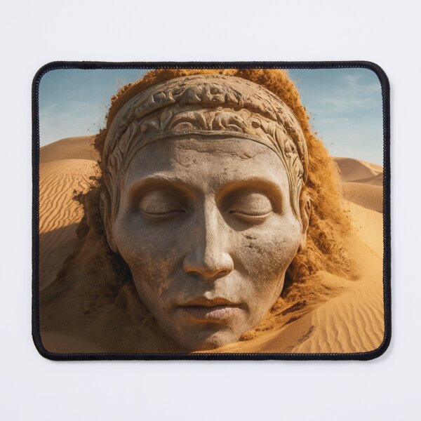 Item preview, surreal image of a face in the sahara sand designed and sold by KrissGraphShop.