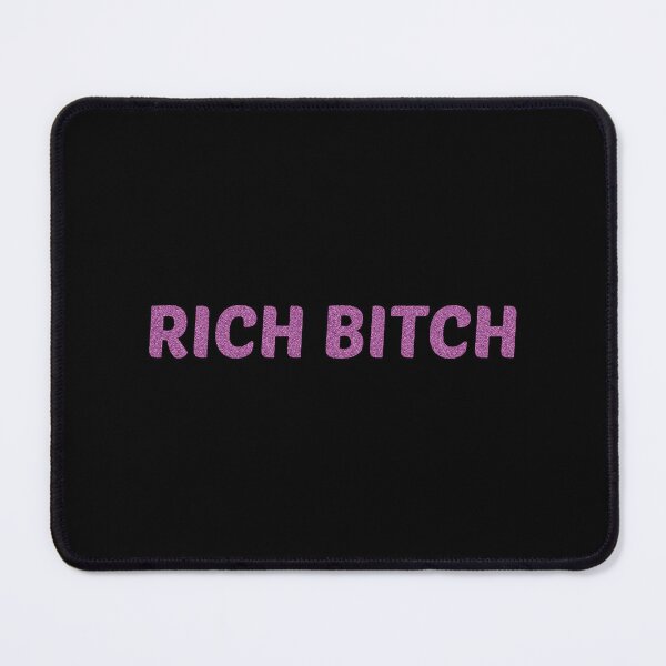 Item preview, Rich Bitch | Quote | Glitter text | Pink | designed and sold by GeorgetaHere.