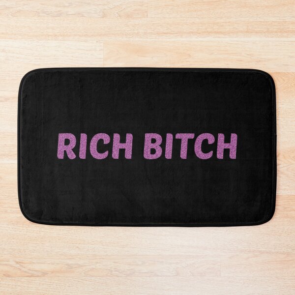 Item preview, Rich Bitch | Quote | Glitter text | Pink | designed and sold by GeorgetaHere.