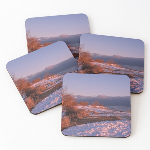 Item preview, Winter Sunset Walkway by a Lake designed and sold by jrtwynam.