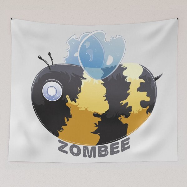 Item preview, Zombee (zombie bee) Pun designed and sold by Angele Gougeon.