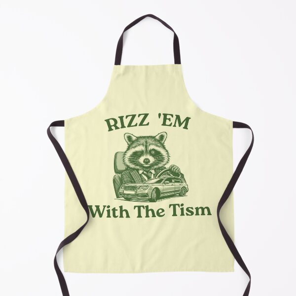 Item preview, Rizz 'Em With The Tism, Raccoon Meme designed and sold by VerdePlantTees.