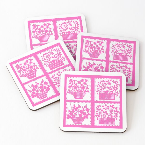 Item preview, Pink Flower Baskets Print designed and sold by verycoolandnice.