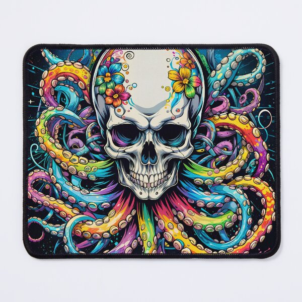 Item preview, Octopus skull in colors designed and sold by PixelCraftDSG.