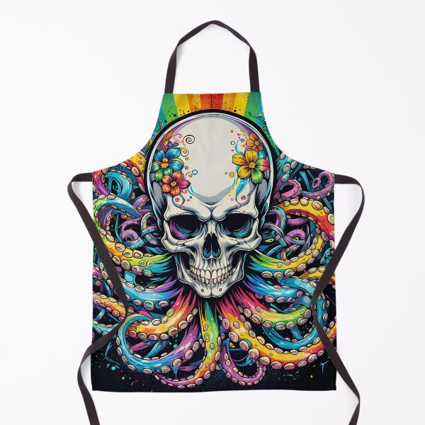 Item preview, Octopus skull in colors designed and sold by PixelCraftDSG.