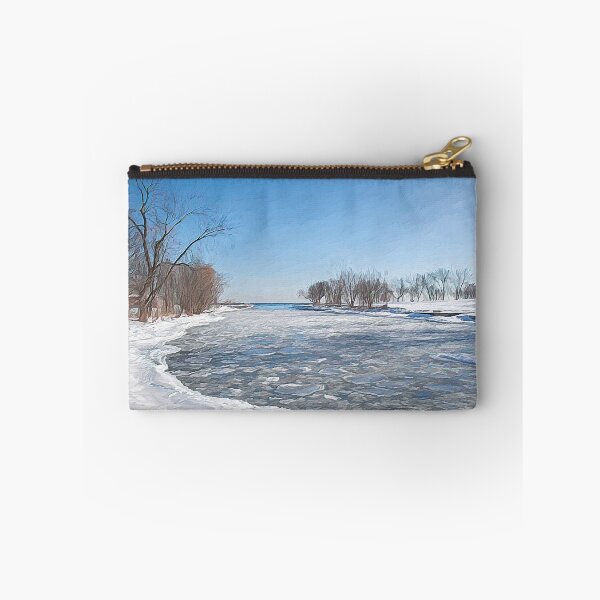 Item preview, Frozen River Leading to Lake Ontario in the Sun, Digital Painting designed and sold by jrtwynam.