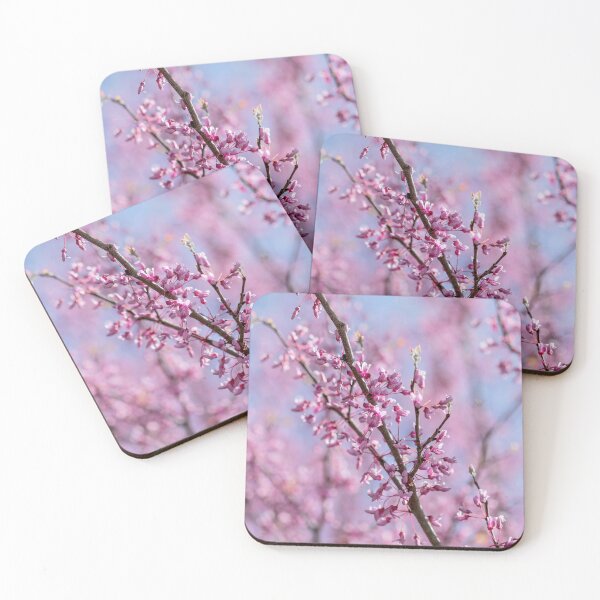 Item preview, Redbud blossoms blooming on blue designed and sold by KRFNatureGifts.
