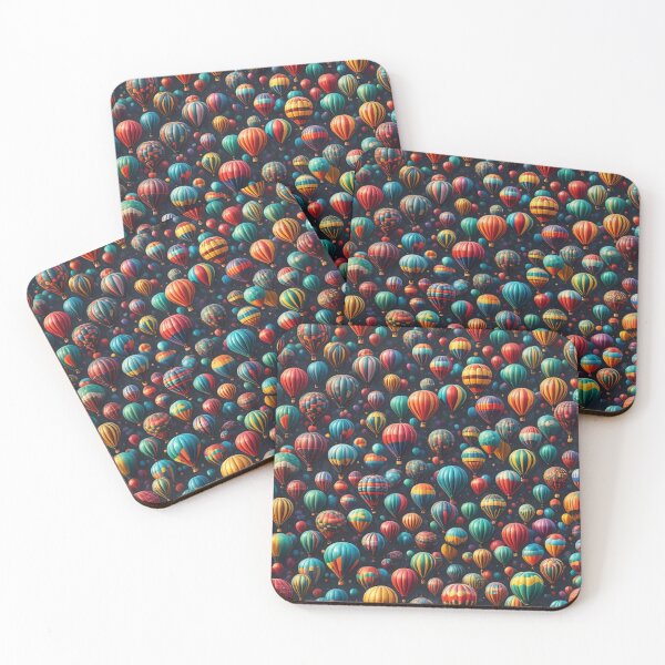 Item preview, Abstract Colorful Hot Air Balloon Pattern designed and sold by calibrit.